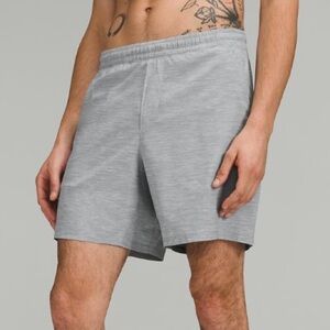 Lululemon Pace Breaker Lined Short 7” - Heather Allover Sea Salt Light Cast - M